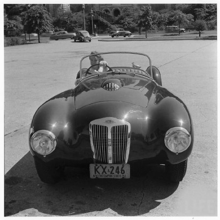 Frazer Nash Mille Miglia publicity photo New York, 1952